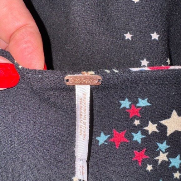 Free People Babydoll Tunic XS Dark Romantic Whimsigoth Beachy Fariy Grunge Boho - Picture 8 of 13